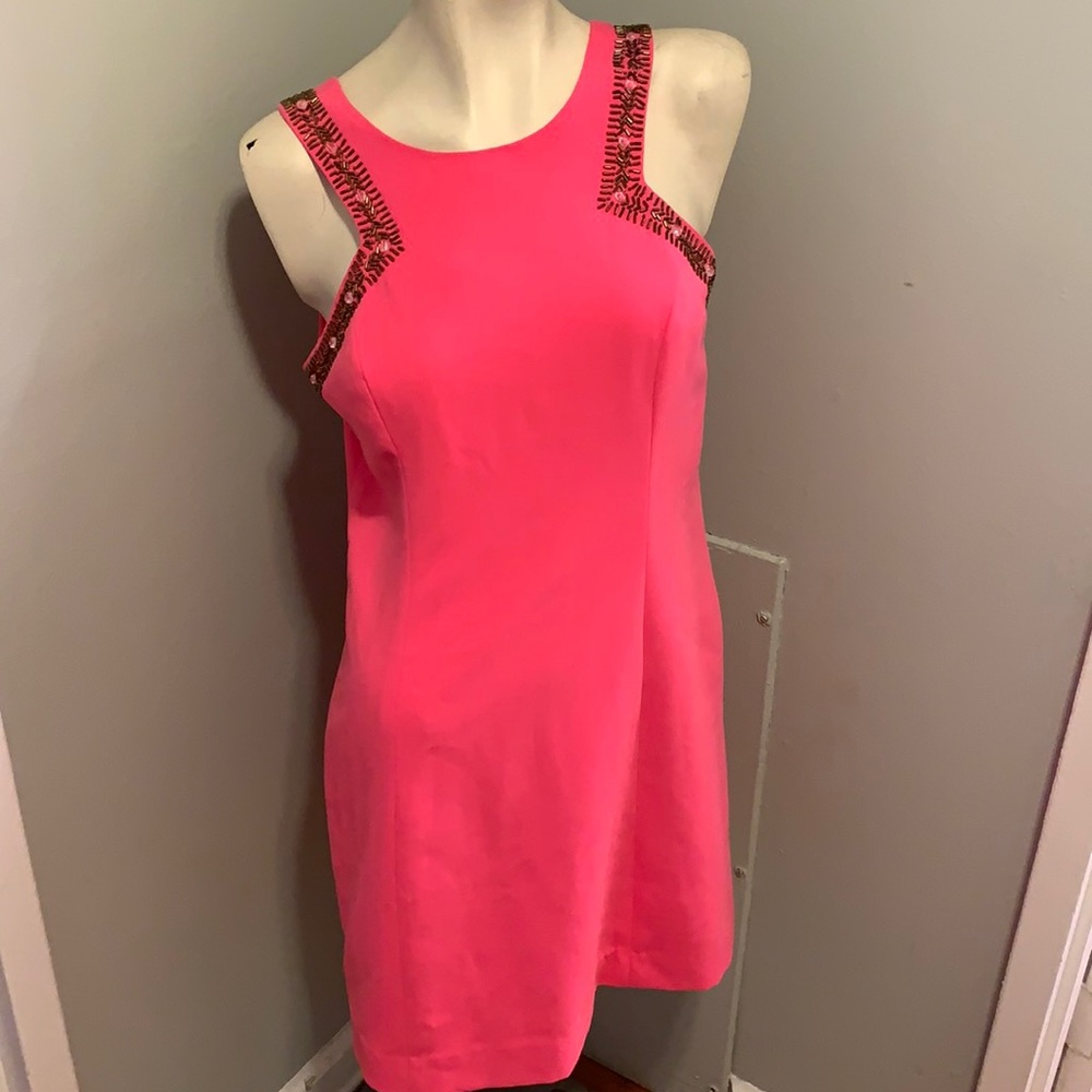 Pink beaded Lilly Pulitzer dress